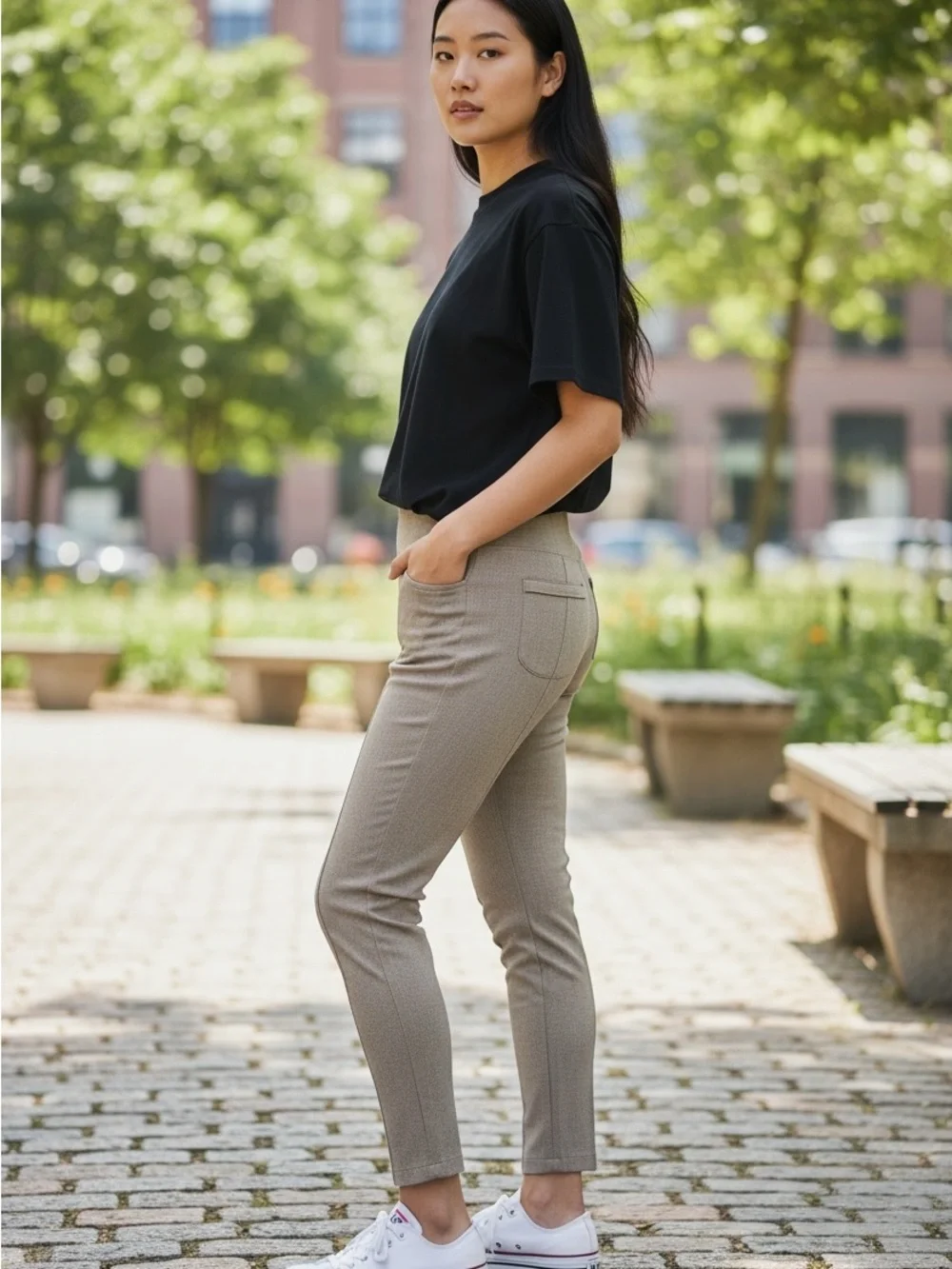 Athleta Delancey Herringbone Tight Leggings - Picture 2 of 7